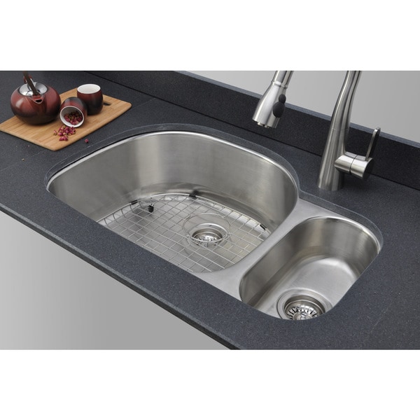 Wells Sinkware 18 gauge 80/20 Double Bowl Undermount Stainless Steel