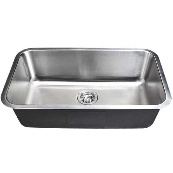 Wells Sinkware Craftsmen Series 30 Inch 18 Gauge Undermount Single Bowl Stainless Steel Kitchen Sink