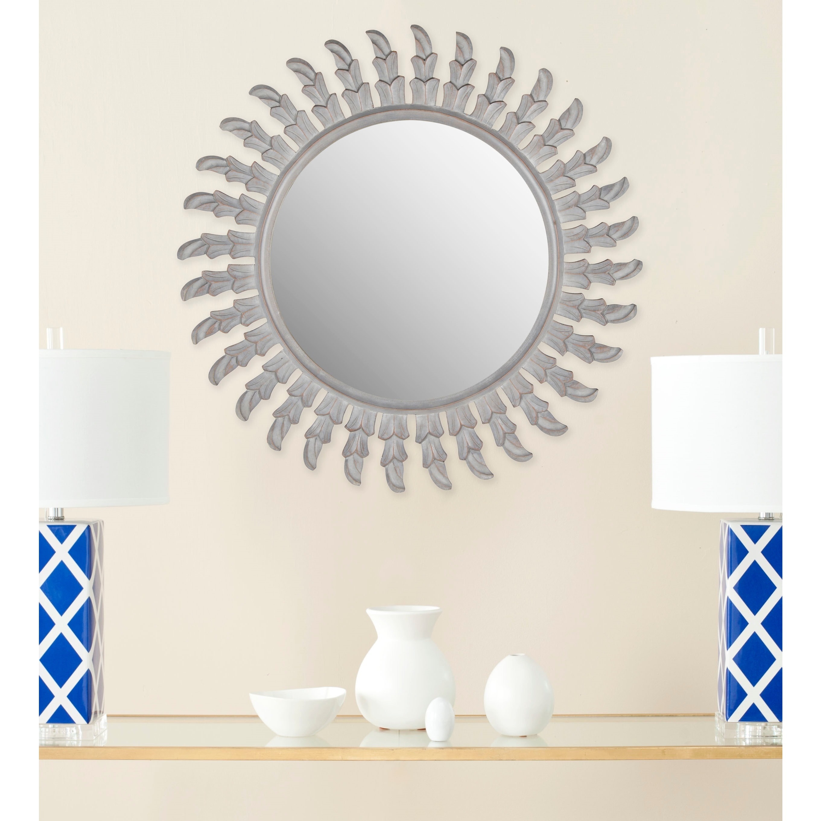 Safavieh Inca Sunburst Grey Mirror