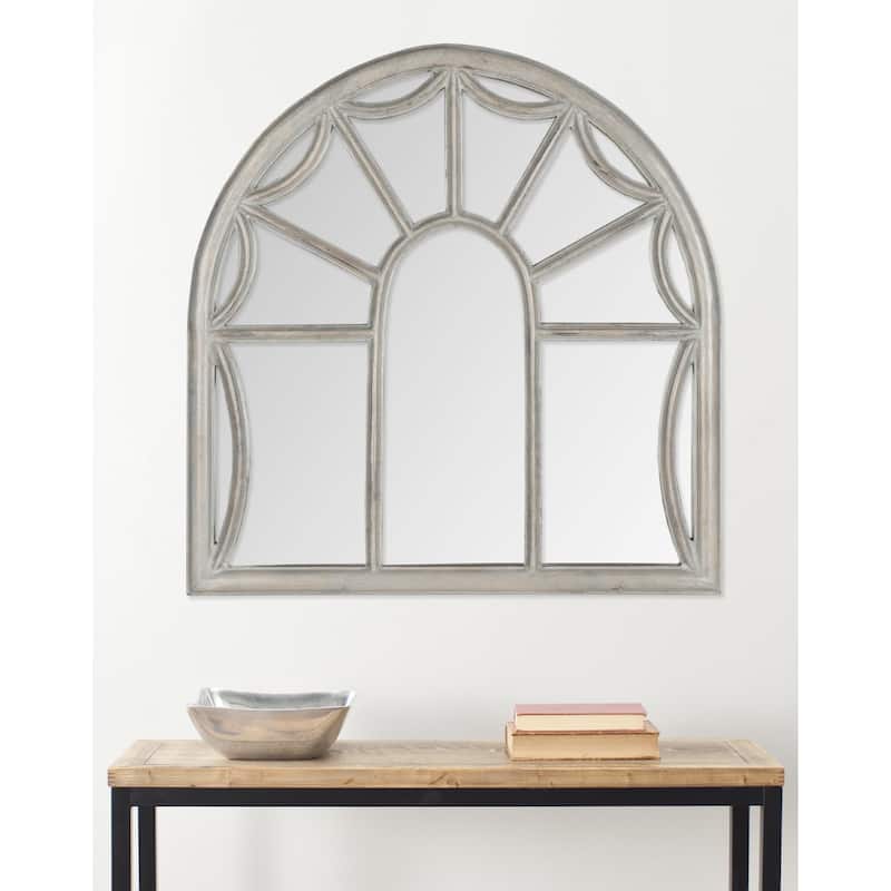 SAFAVIEH Palladian Grey 33-inch Decorative Mirror - 32" x 33" x 0.8"