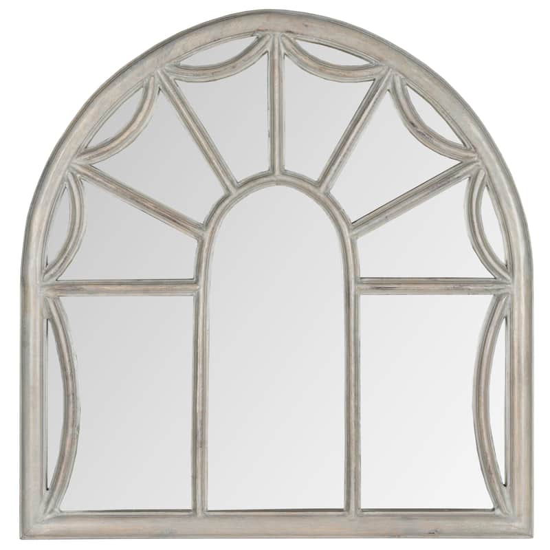 SAFAVIEH Palladian Grey 33-inch Decorative Mirror - 32" x 33" x 0.8"