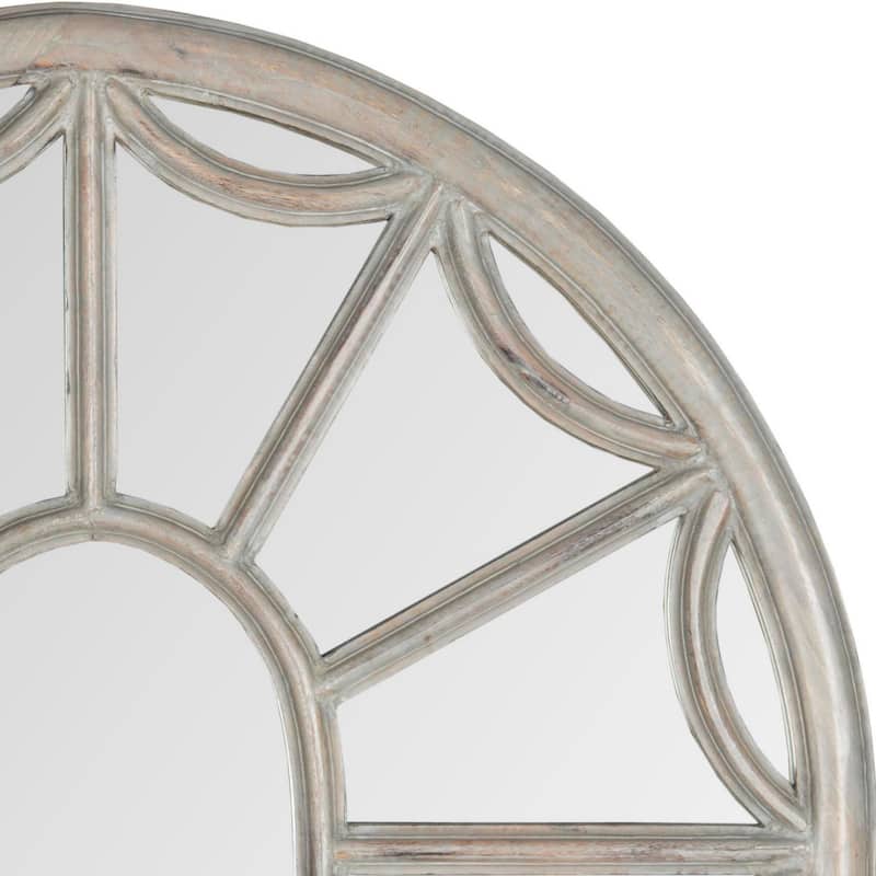SAFAVIEH Palladian Grey 33-inch Decorative Mirror - 32" x 33" x 0.8"