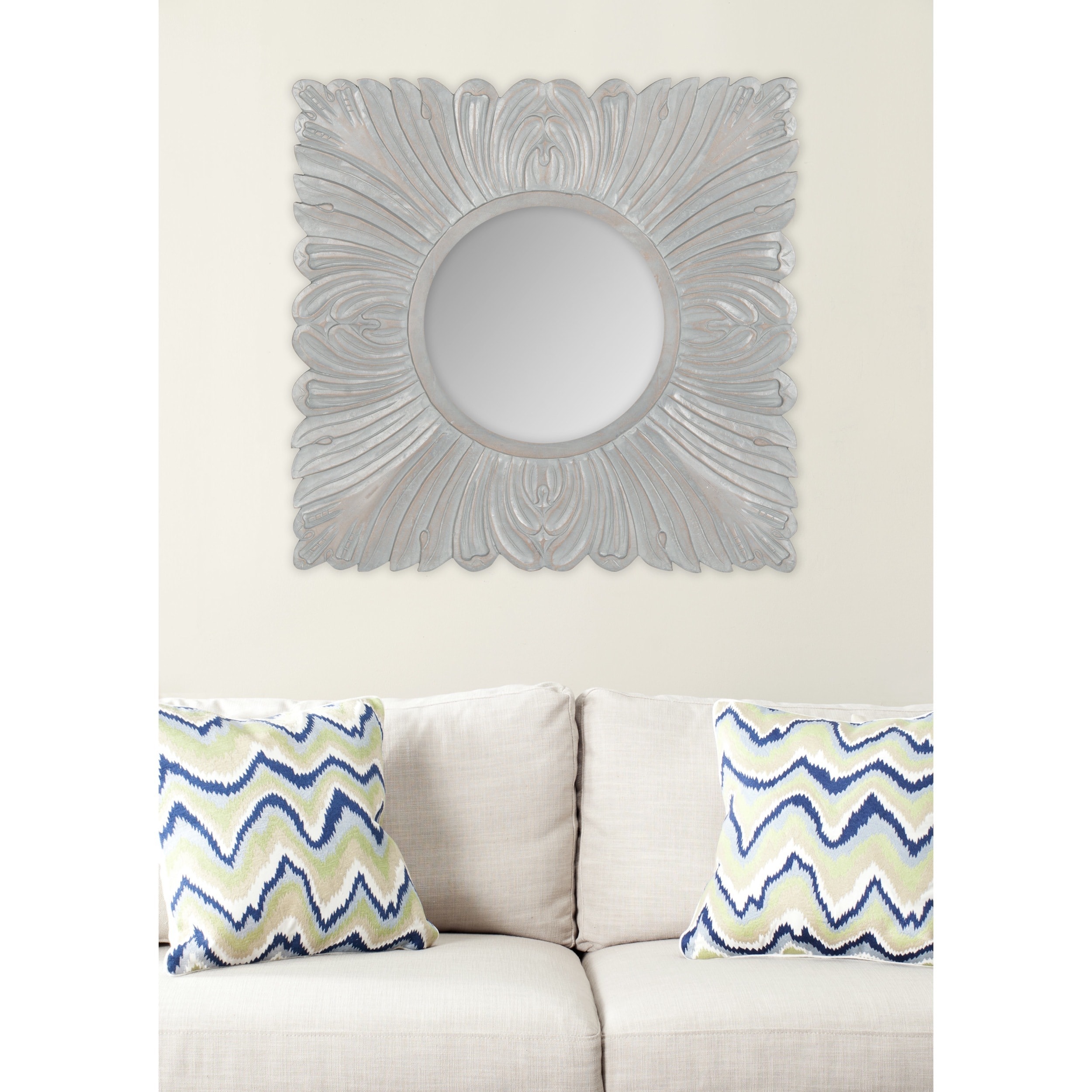 Safavieh Acanthus Grey Mirror