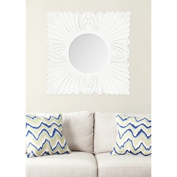 Safavieh Acanthus White Mirror   16190306   Shopping