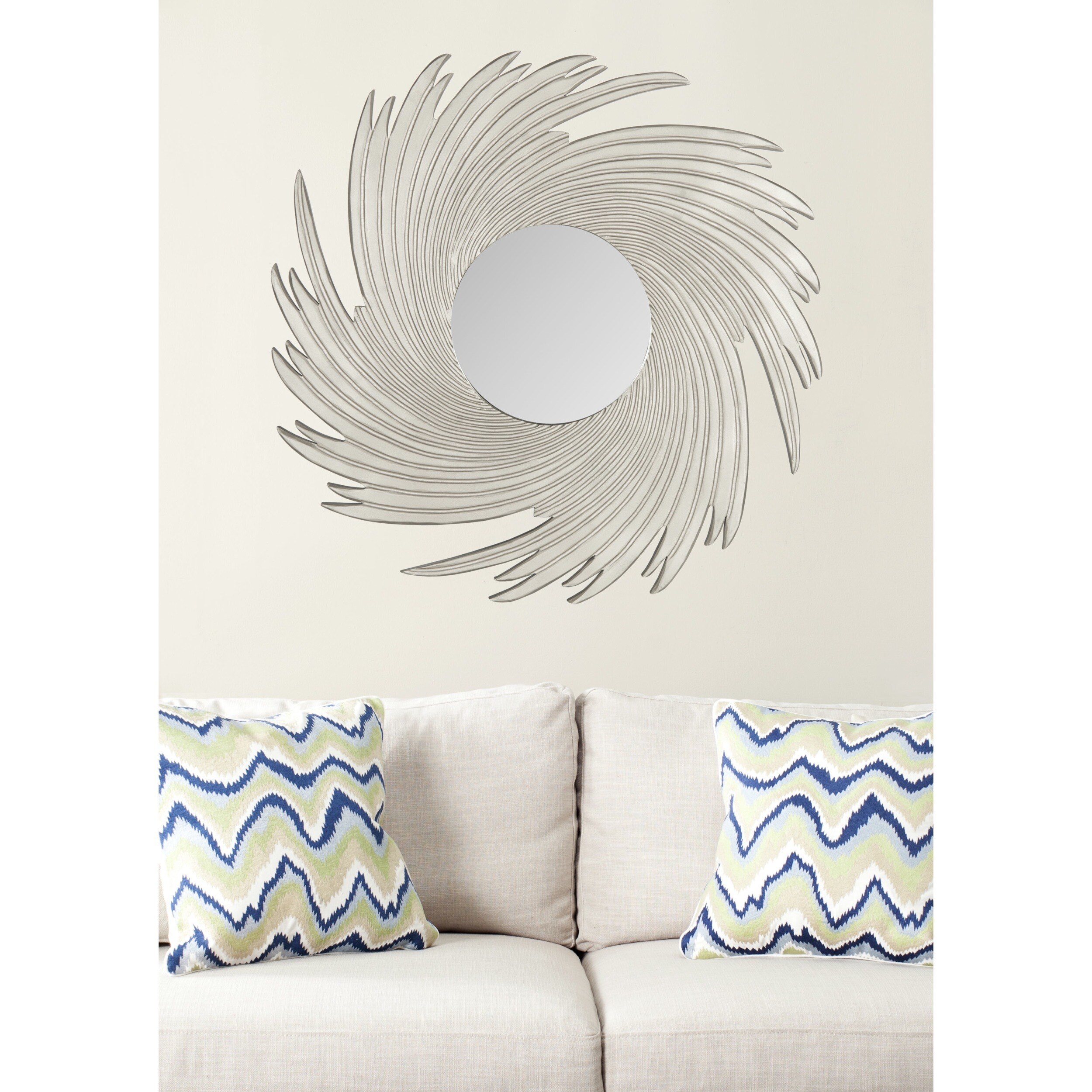 Safavieh Nouveau Wave Pewter Mirror