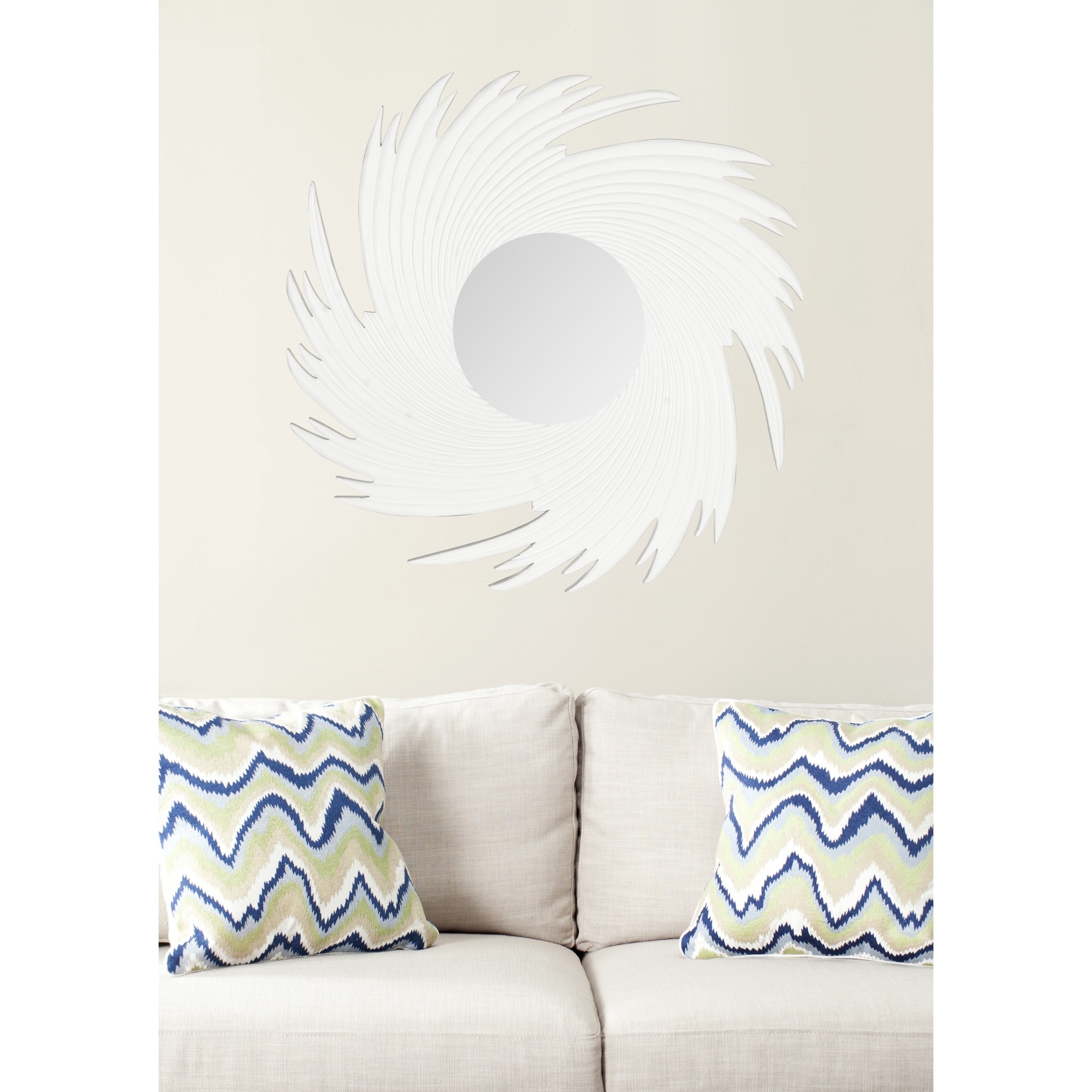 Safavieh Nouveau Wave White Mirror