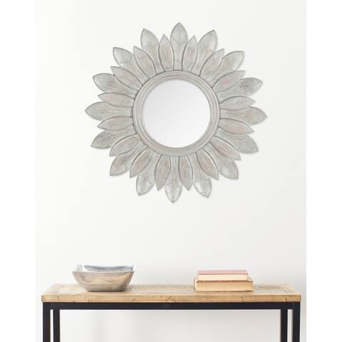 SAFAVIEH King Grey Sunburst 30-inch Decorative Mirror - 30" x 30" x 0.8"