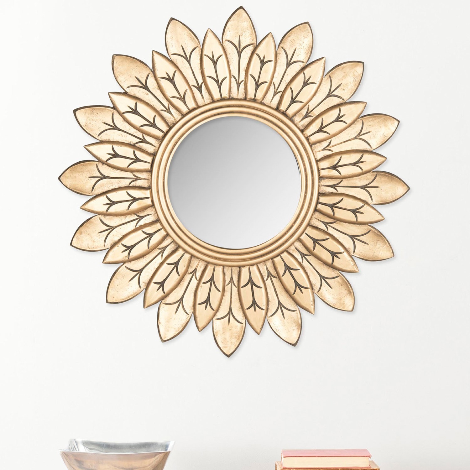 Safavieh Sunburt King Gold Mirror