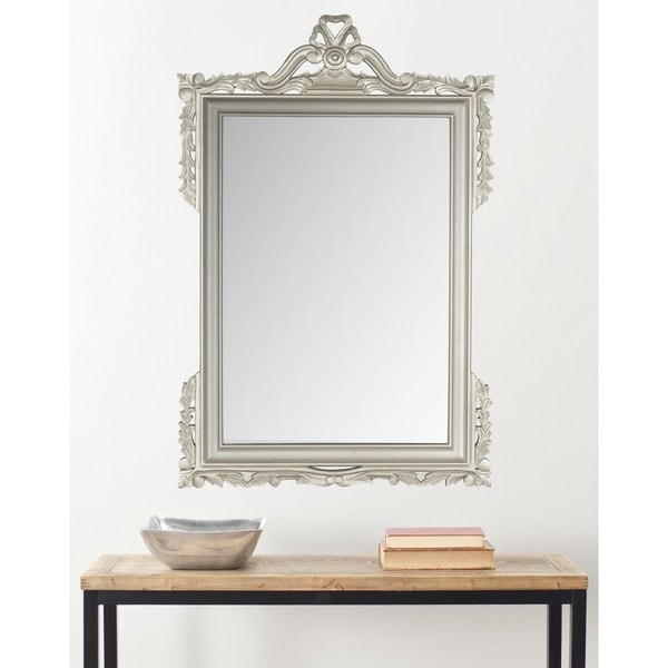 Safavieh Pedimint Pewter 31 x 47-inch Rectangle Decorative Mirror - 31" x 47" x 0.8"