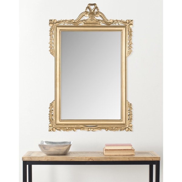 Safavieh Pedimint Gold 31 x 47-inch Rectangle Decorative Mirror - 31" x 47" x 0.8"