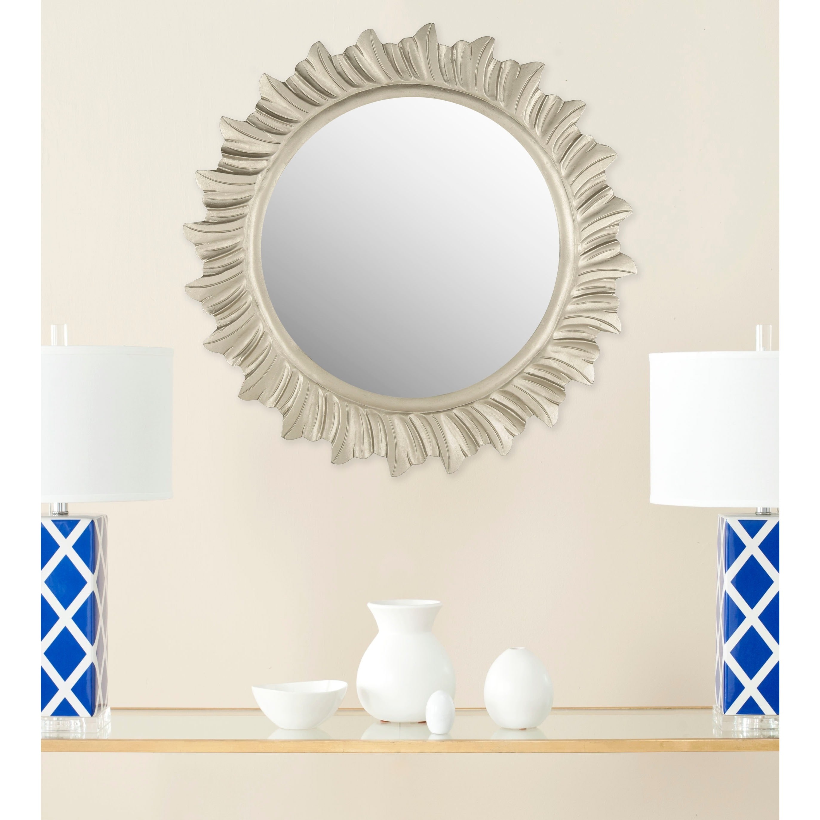 Safavieh By The Sea Burst Pewter Mirror