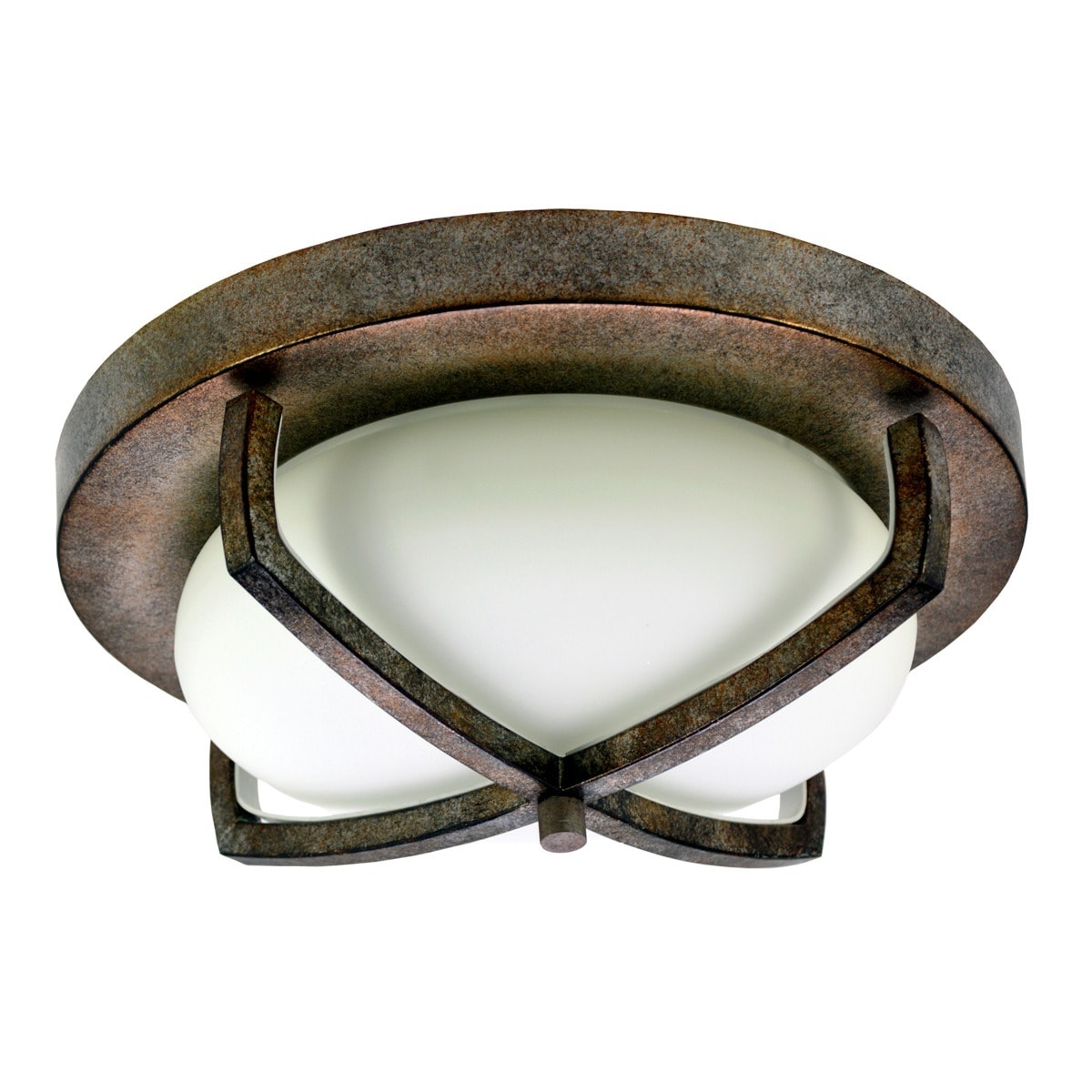 Home Selects X Light 2 light Bronze Flush Mount Ceiling Light