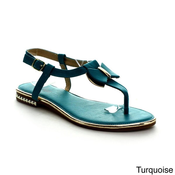 Heart Collection Ali 01 Womens T Strap Flat Sandals