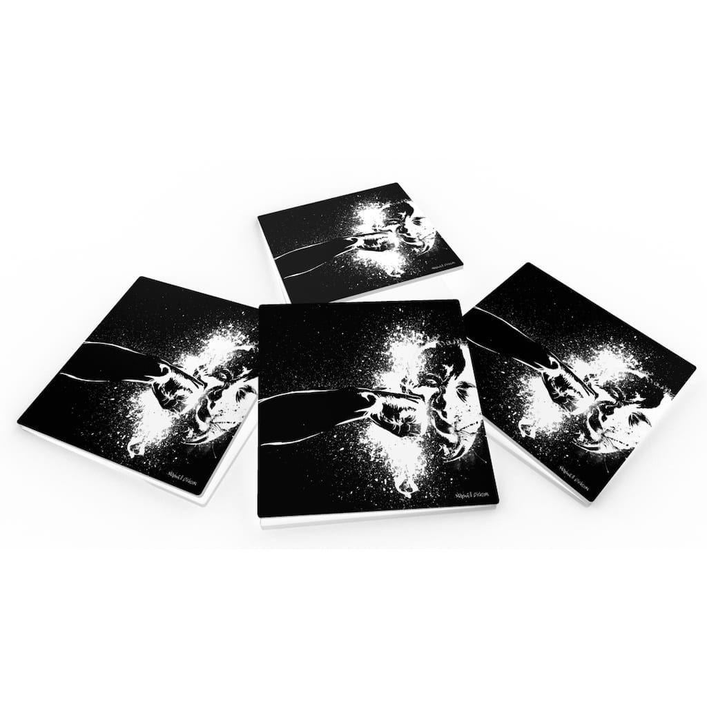 The Punch Crystal Clear Glass Coaster (Set of 4 or 6)