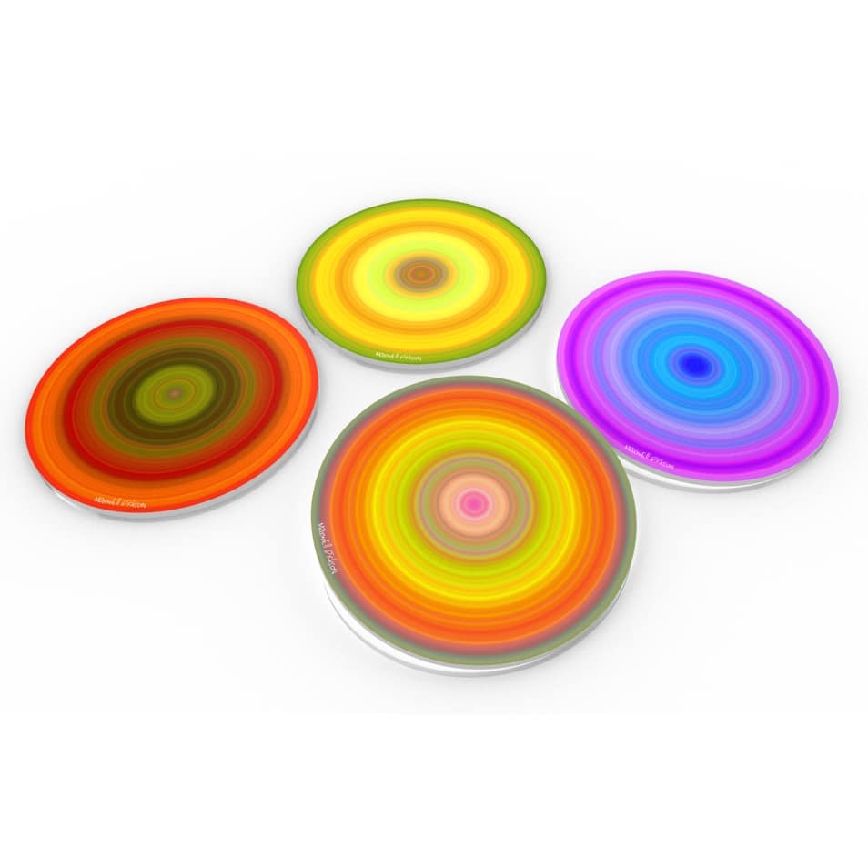 Zoom Crystal Clear Glass Coaster (Set of 4 or 6)