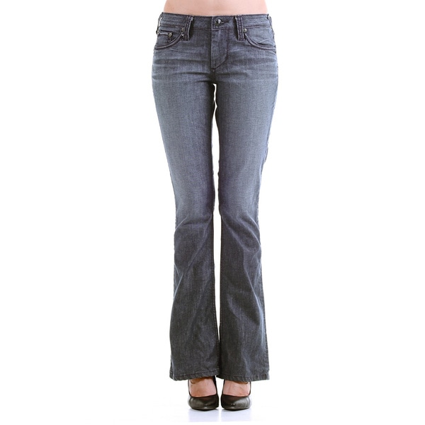 Shop Stitch's Women's Blue Denim Low Waist Casual Boot-cut Jeans - Free ...