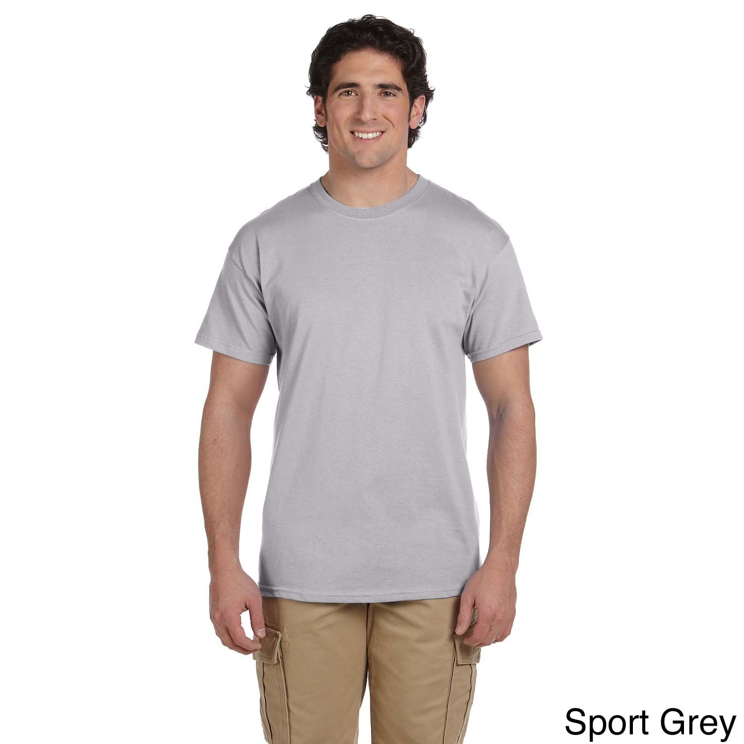Gildan Gildan Mens Ultra Cotton Tall Short Sleeve T shirt Grey Size XXL