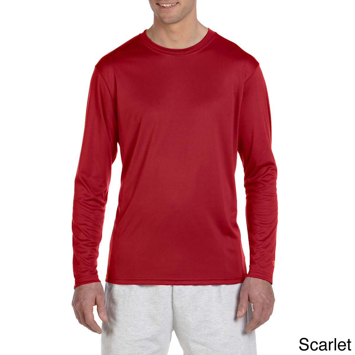 champion shirt long sleeve red