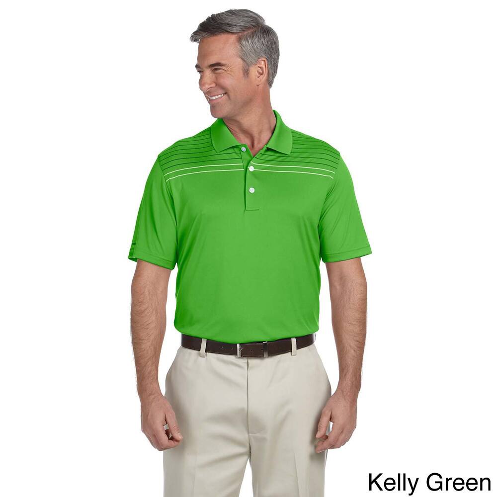 Ashworth Ashworth Mens Performance Interlock Print Polo Top Green Size XXL