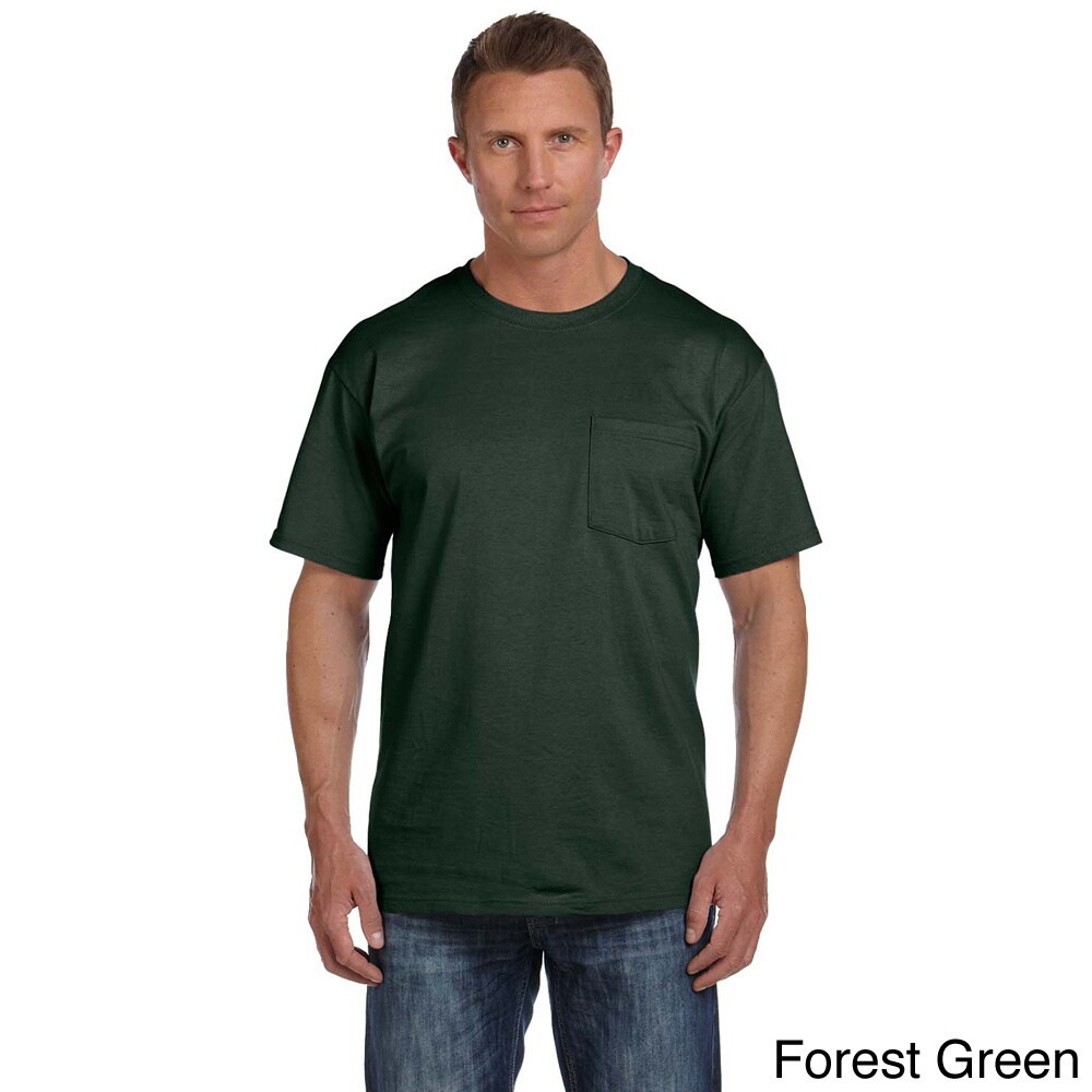Fruit Of The Loom Mens Heavyweight Cotton Chest Pocket T shirt
