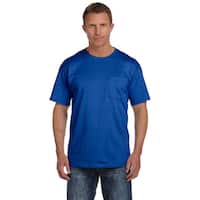 Fruit of the Loom Men's Heavyweight Cotton Chest-pocket Crewneck T-shirt