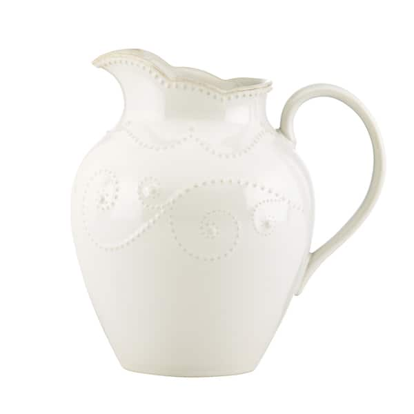 slide 1 of 1, Lenox 'French Perle' White Pitcher