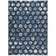 preview thumbnail 19 of 32, Nourison City Chic Glam Metallic Geometric Hair on Hide Area Rug 5'3" x 7'5" - Blue - Rectangle
