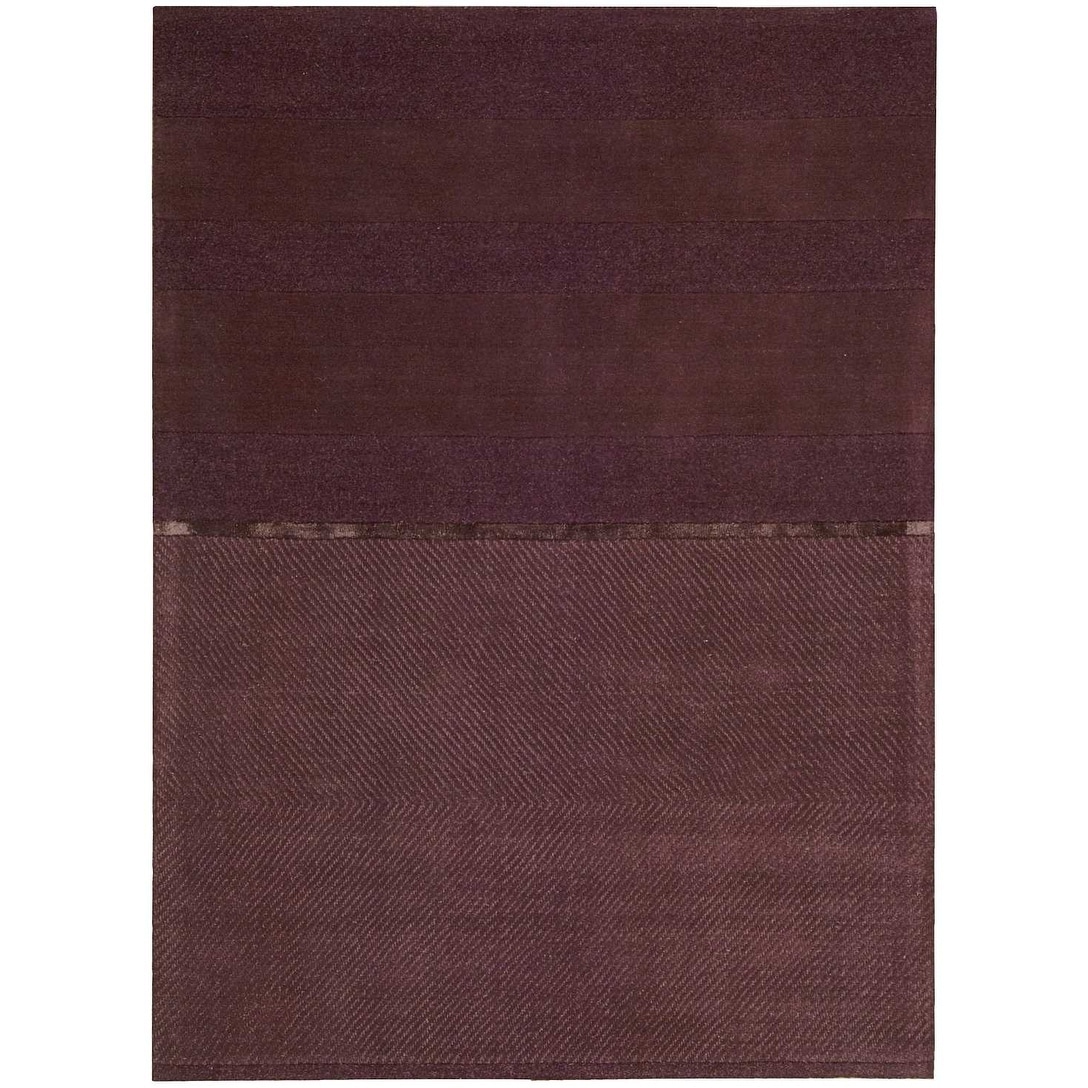 Nourison Calvin Klein Vale Burgundy Rug (23 X 76)