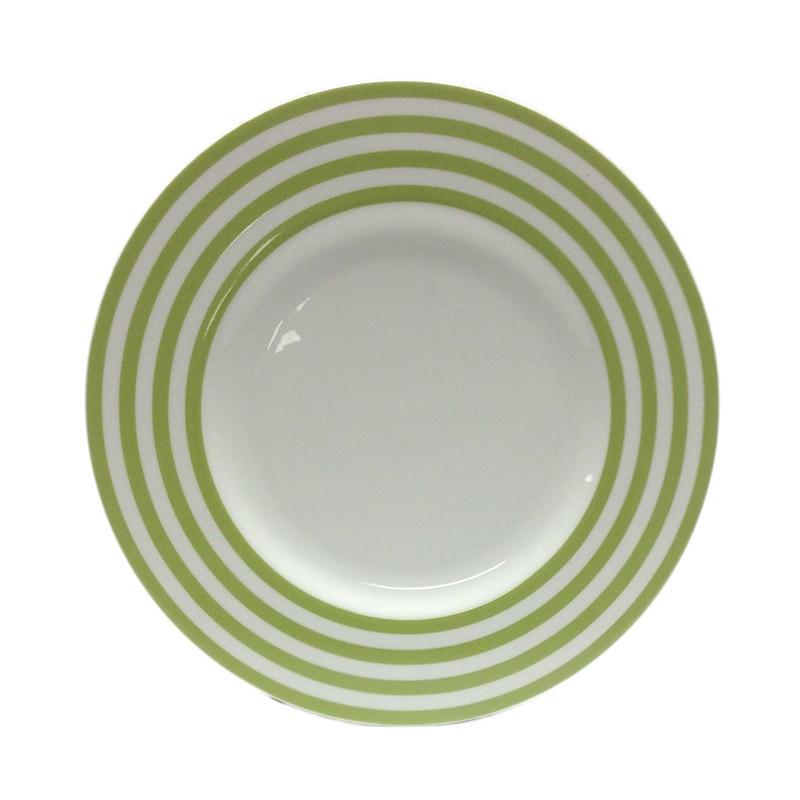 Red Vanilla Freshness Olive Lines 11.25 inch Dinner Plates (set Of 6)