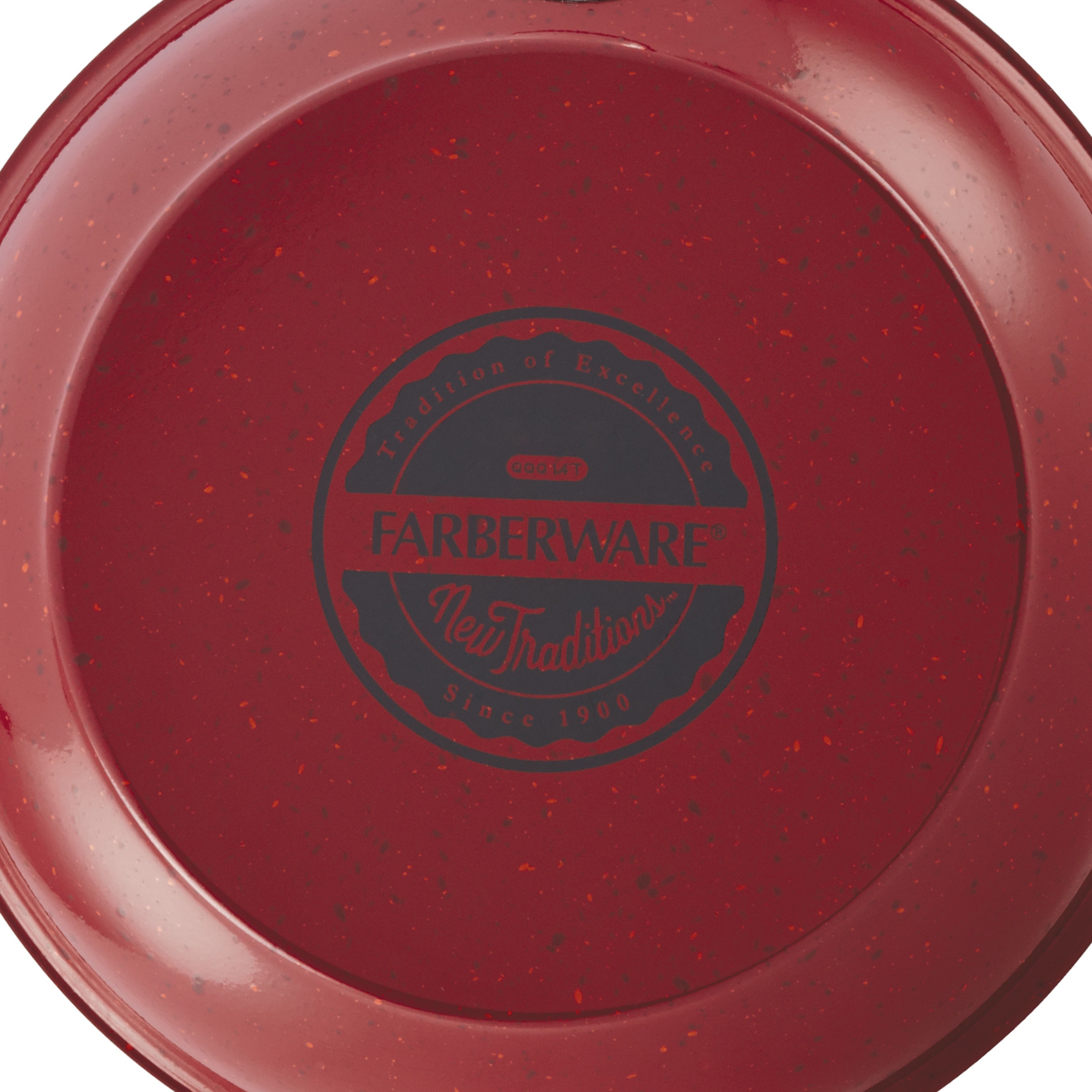 Farberware New Traditions Speckled Aluminum Nonstick 12 1/2-inch Red Deep  Skillet - Bed Bath & Beyond - 8985316