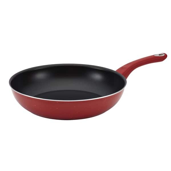 Farberware New Traditions Speckled Aluminum Nonstick 12 1/2-inch Red Deep  Skillet - Bed Bath & Beyond - 8985316