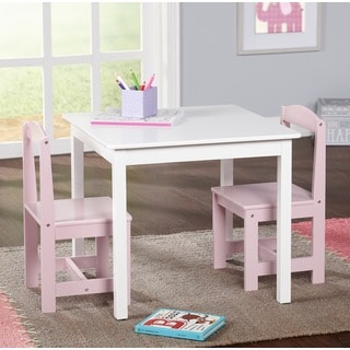 elc table and chairs pink