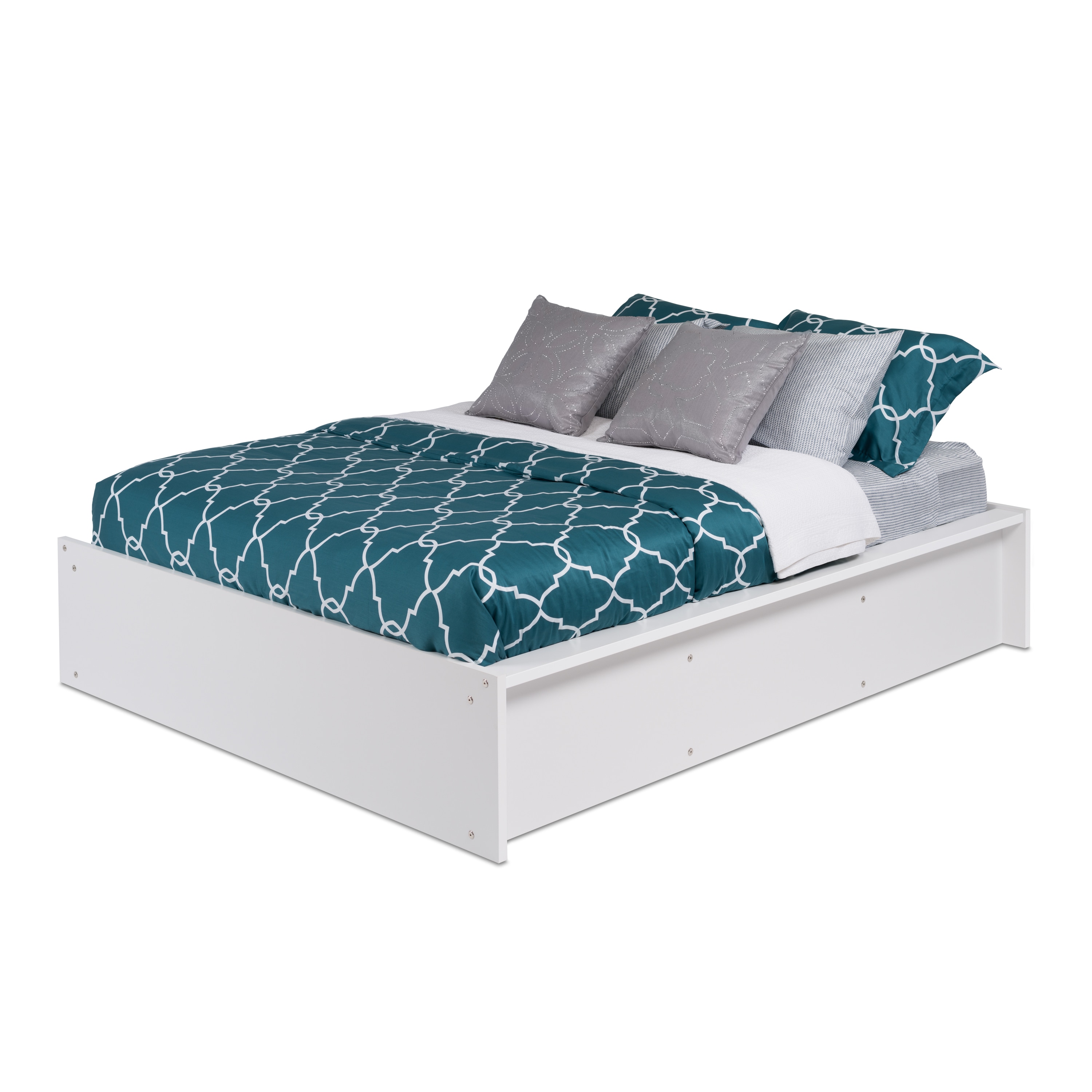 Nolita Queen Pure White Platform Bed