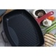 preview thumbnail 3 of 3, Chasseur 12-inch Red Rectangular French Enameled Cast Iron Grill Pan