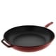 preview thumbnail 4 of 5, Chasseur 11-inch Red French Enameled Cast Iron Fry pan with Glass Lid