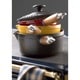preview thumbnail 7 of 6, Chasseur 2.5-quart Red French Enameled Cast Iron Saucepan With Lid and Wooden Handle