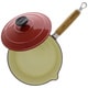preview thumbnail 2 of 6, Chasseur 2.5-quart Red French Enameled Cast Iron Saucepan With Lid and Wooden Handle