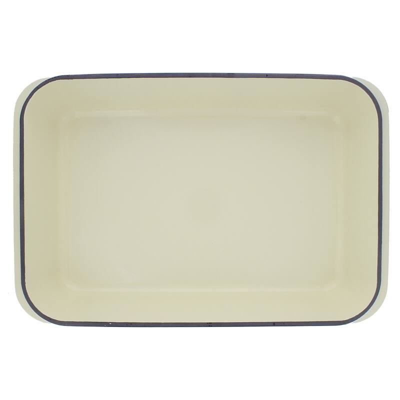 Chasseur 13" x 8" Red French Enameled Cast Iron Rectangular Roaster
