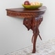 preview thumbnail 2 of 2, International Caravan Windsor Carved Elephant Wall Table