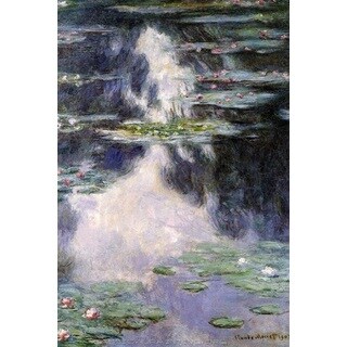 Claude Monet 'Water Lilies' Oil on Canvas Art - Multi - Bed Bath ...