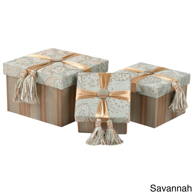 Jennifer Taylor Decorative Square 3 piece Box Set