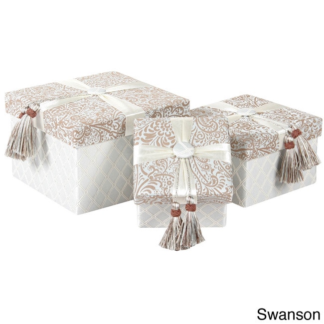 Jennifer Taylor Decorative Square 3 piece Box Set