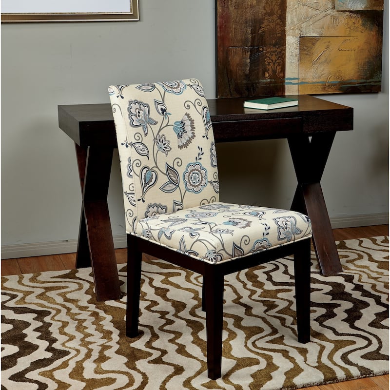 OSP Home Furnishings Dakota Parsons Chair in Avignon Sky Fabric - Single - avignon sky - Short