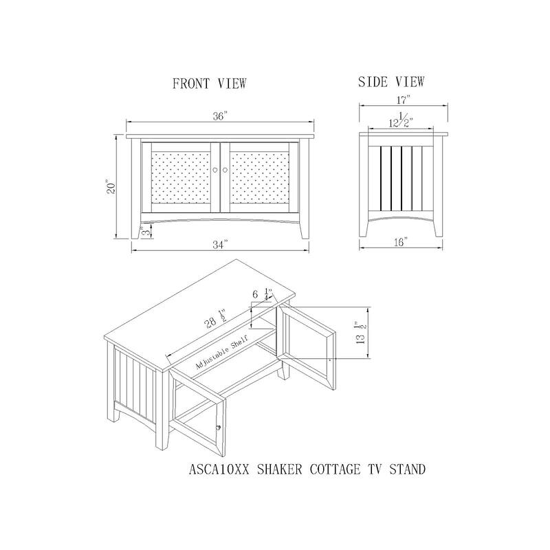 Copper Grove Daintree 36-inch Wood TV Stand with Glass Doors