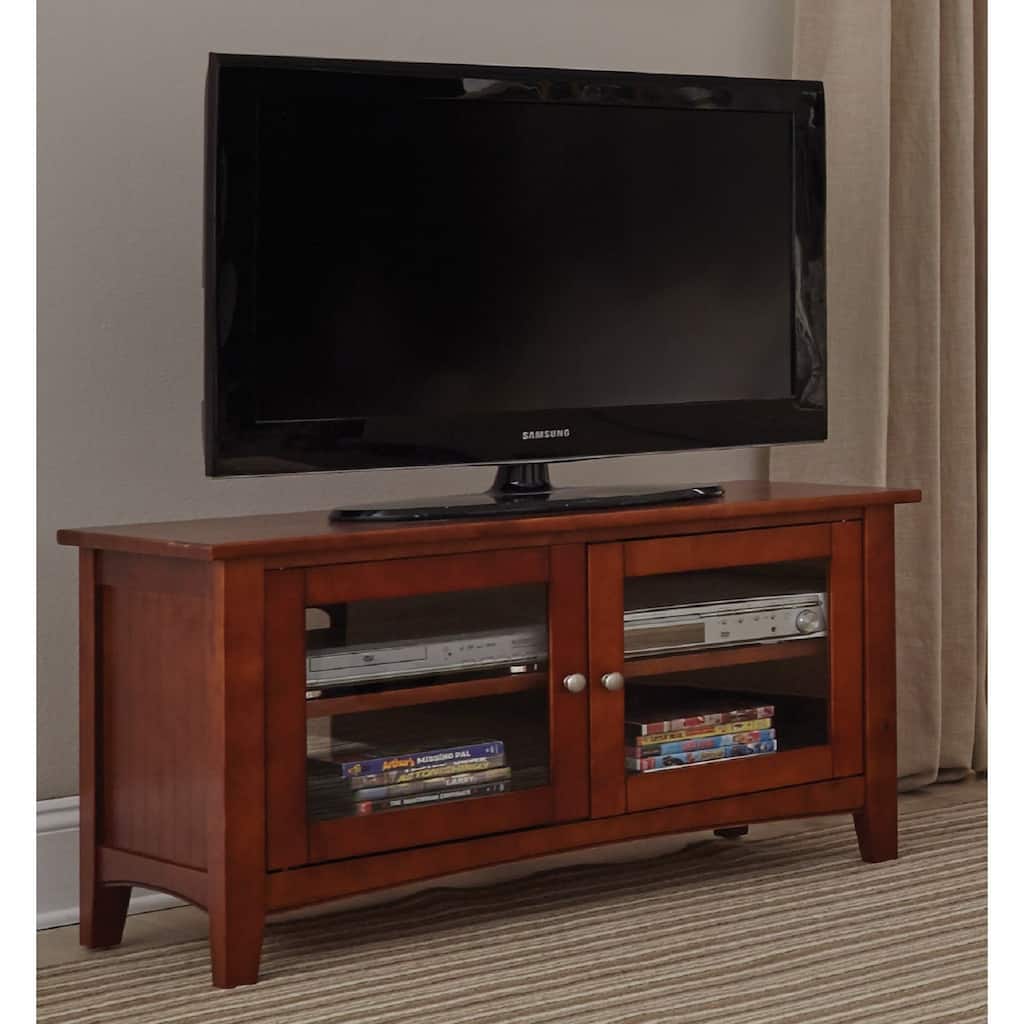 Copper Grove Daintree 36-inch Wood TV Stand with Glass Doors