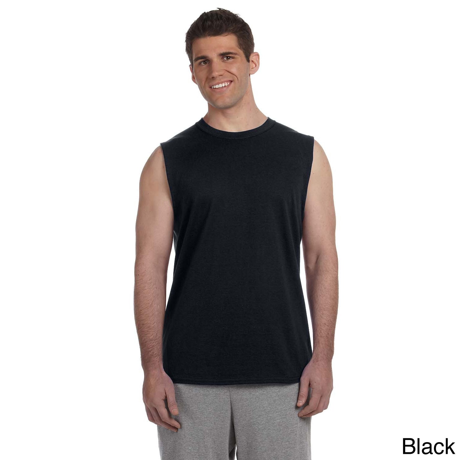 sleeveless t shirt black