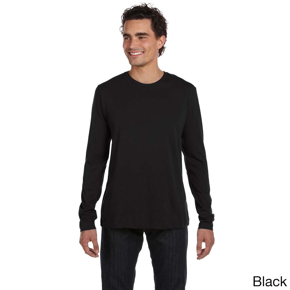 Mens Long Sleeve Basic Crew Neck Top