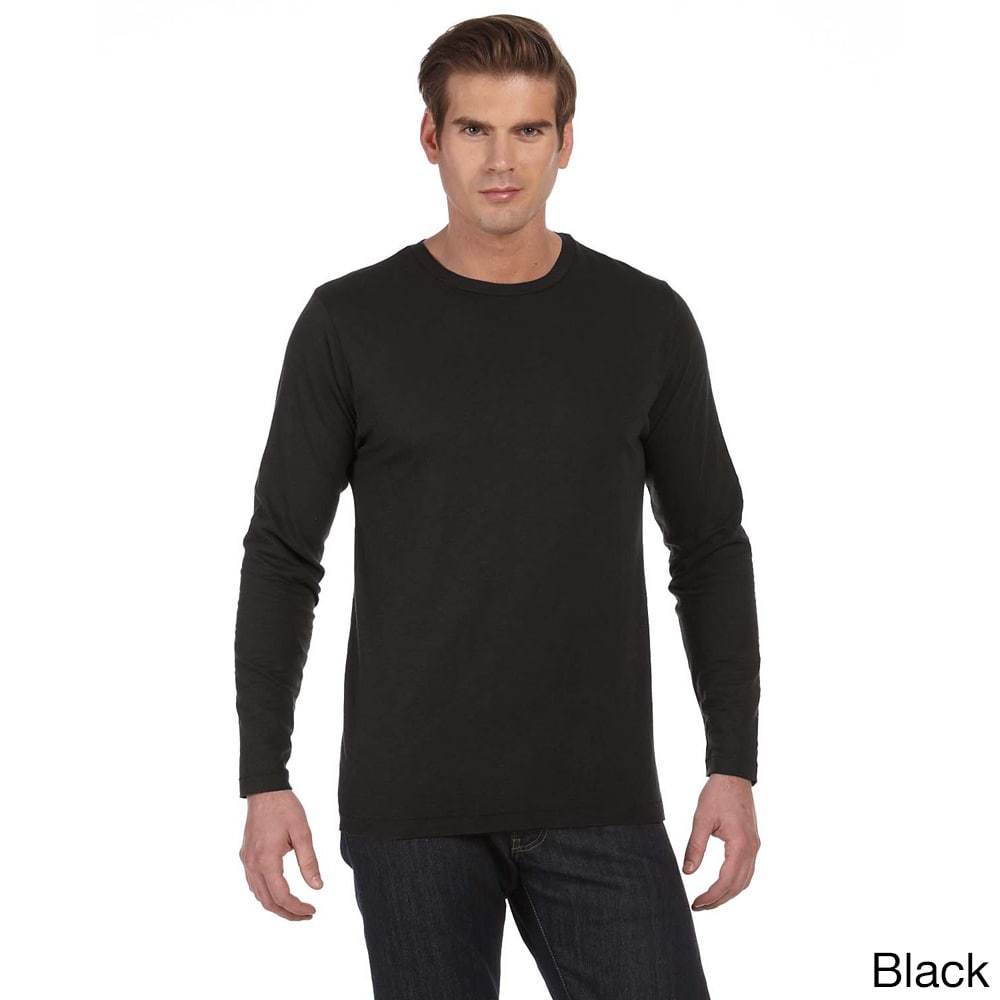 Mens Joey Slub Long Sleeve Crew Neck T shirt