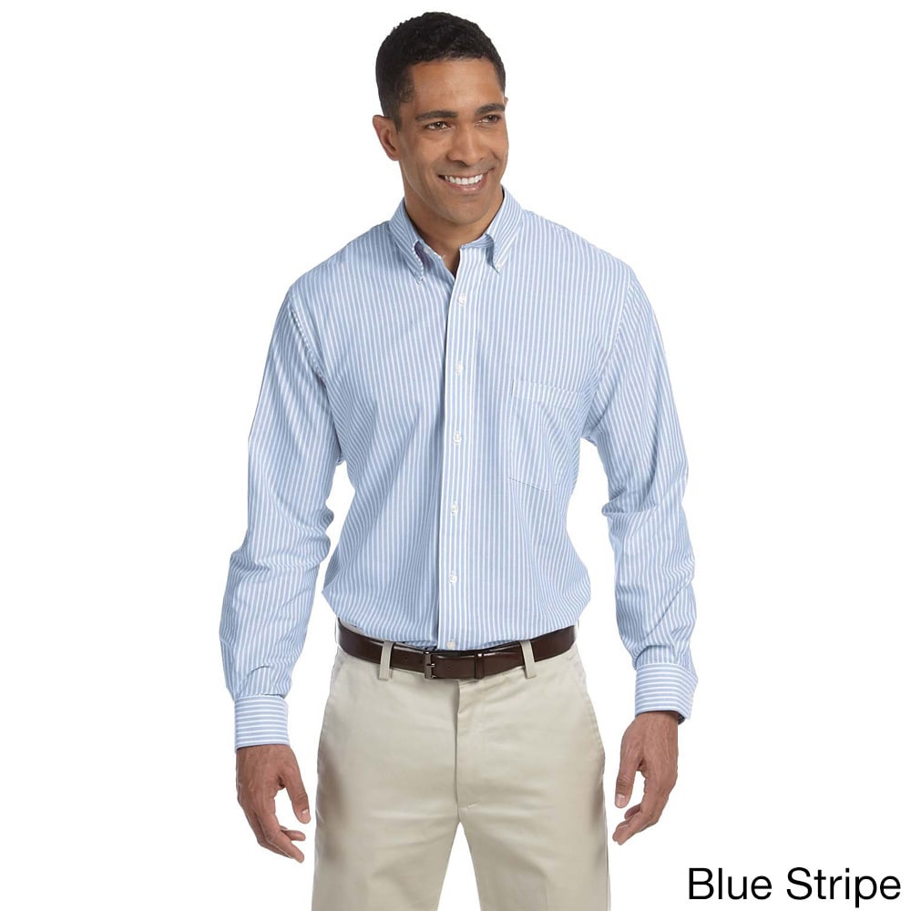 Mens Long sleeve Wrinkle resistant Oxford Shirt