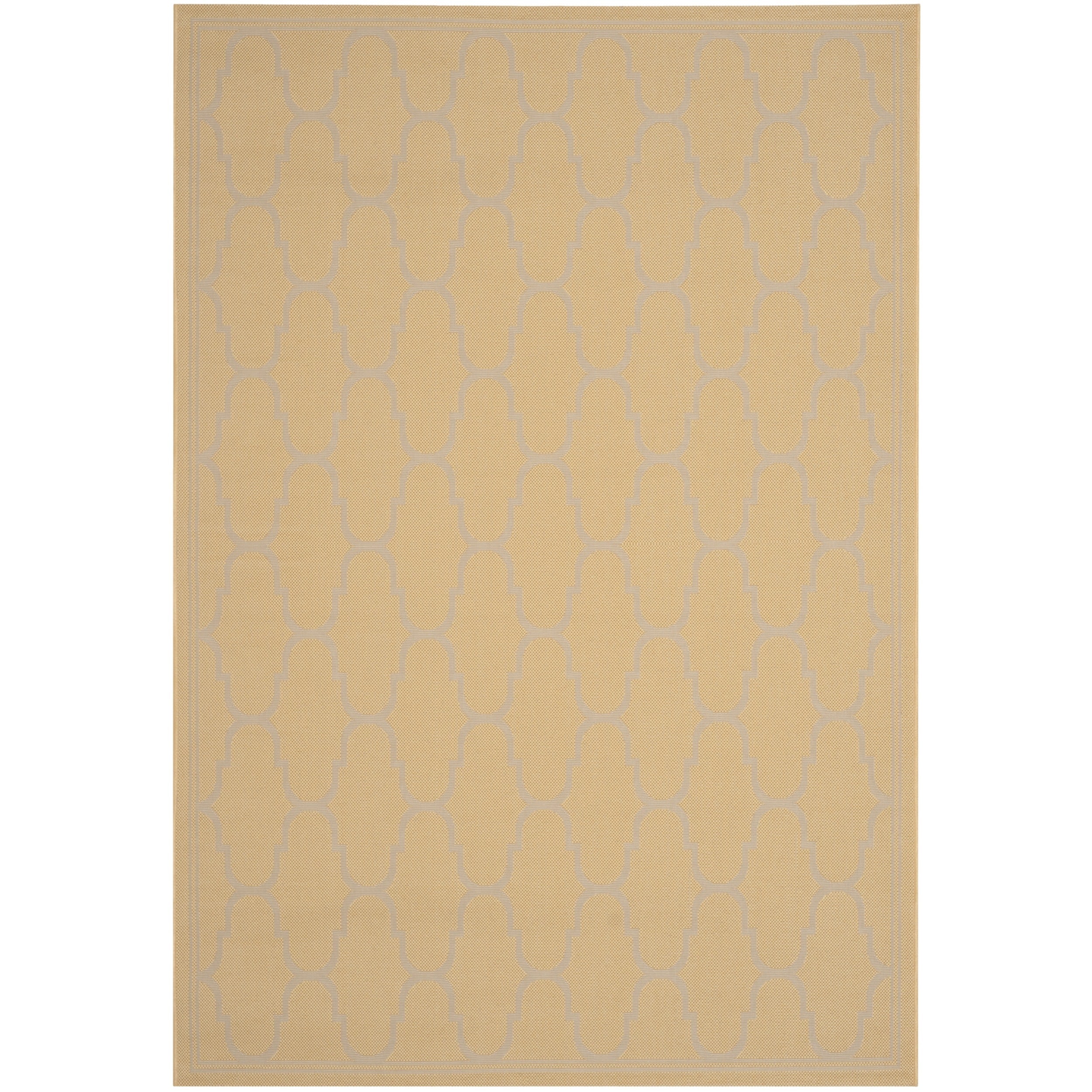 Safavieh Indoor/ Outdoor Moroccan Courtyard Yellow/ Beige Rug (4 X 57)